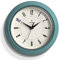 JONES CLOCKS® Ketchup wanduhr | Runde Retro Diner Uhr | 25cm | Blaugrün | Ideal für küche, Wohnzimmer, büro oder Schlafzimmer | Leicht ablesbare Zahlen