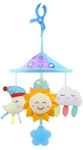 caterbee Baby pram mobile toys, Stroller toys for 0 Months up (Sky)