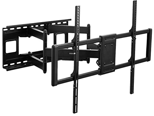 VIVO 60 to 120 inch Large Screen Heavy Duty TV Wall Mount for LCD LED Flat and Curved Screens, Articulating Swivel Mount, Max VESA 900x600mm, Black, MOUNT-VW120M