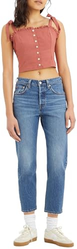 Levi's Women's 501 Crop Jeans, Erin Can't Wait Stretch, 29W / 28L