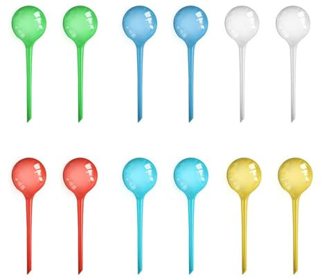 SLAXJNE 12 Pièces Boules D'Arrosage pour Plantes, Boules D'Arrosage Automatiques, Dispositifs D'Arrosage pour Plantes, Dispositifs D'Arrosage pour Plantes, Fournitures De Jardin