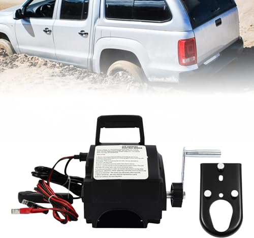 Tagtuell Cabrestante eléctrico de 12 V – Cabrestante eléctrico para barco, cable de acero, adecuado para coches, remolques, camiones, yates, barcos y cabrestantes marinos
