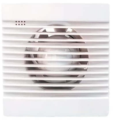 CABLEPELADO -Ventilador extractor de baño aire, Silencioso con Mosquitera Integrada,Ideal para Baño,Cocina,Inodoro,Bajo consumo, 98mm, 15W