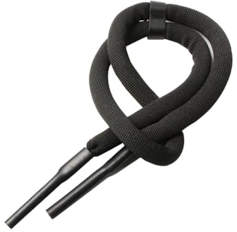 mophrati Retenedor de Gafas de natación Nailon EVA, Color sólido, Flexible, antipérdida, para Nadar al Aire Libre, Playa, Parque acuático, Accesorios para guardián, Negro