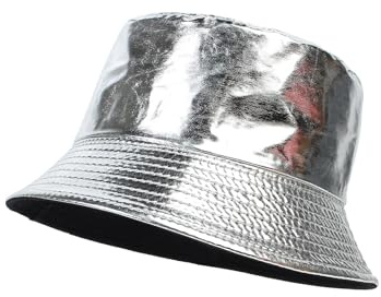 Mössa med kedja dubbel fiskehatt, damsolhatt utomhus, vikbar reshatt, män, flerfärgad valfri solhatt män, silver, one size