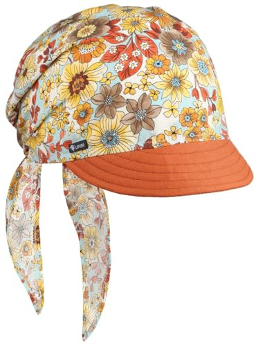 CAPPELLISHOP Malvik Bandana con Visiera a Fiori Multicolore Prodotto in Italia Donna Primavera Estate
