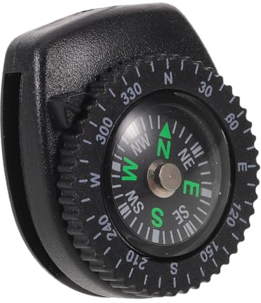 GAROZATION Brújula de Muñeca para Buceo 1,18 Negra, Ligera y Resistente, Pulsera Portátil para Navegación, Kayak y Senderismo, Accesorio Funcional para Actividades al Aire Libre