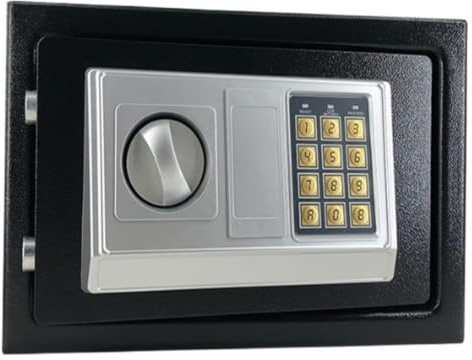 Säkerhetsskåp i skåpstil, Med knappsats Säkerhet Home Safe Box Larmsystem(Nero)