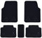 eing Lot de 5 tapis de sol en cuir synthétique toutes saisons pour voiture, SUV et camion (avant et arrière), protection robuste, coussin de sol de voiture, noir