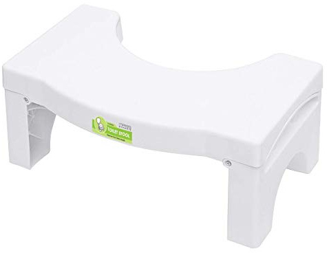 MASS DYNAMIC Folding Squatting Toilet Stool | 7 Inch Non-Slip Bathroom Step Stool | Anti Constipation Natural & Comfortable Squat Aid Stool