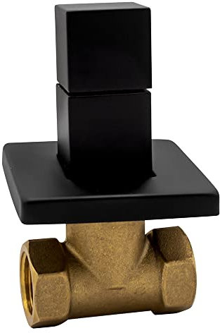 Absperrventil Unterputzventil Wandventil Eckventil Messing 1/2 schwarz matt