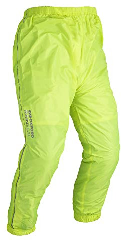 Oxford Products Rainseal - Pantalón Impermeable para Motocicleta, Fluo, 5XL, 6XL, Fluo, 5XL