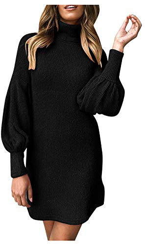 Kobilee Vestito Donna Invernale Morbido Caldo Corto Abito in Maglia Midi Casual Autunno Vestiti Vestito Invernale Sexy Manica Lunga Curvy Abito Maglione Abiti Elegante Aderente