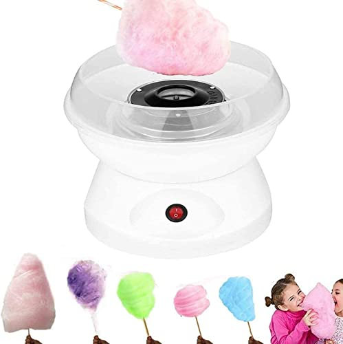 Máquina de algodón de azúcar Máquina de caramelo | Para azúcar o caramelo duro | Aparato de barba de azúcar para cumpleaños infantil, mini casa DIY para niños Máquina de algodón de azúcar 220 V, color