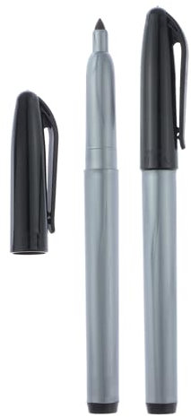 Cadie Freezer Black Permanent Markers Fast Drying, Waterproof Marker for Labeling, Chisel Tip Marker, Lab Marker, Food Labeling and Dating Pens for Easy Writing on Paper, Foil, Plastic and Glass