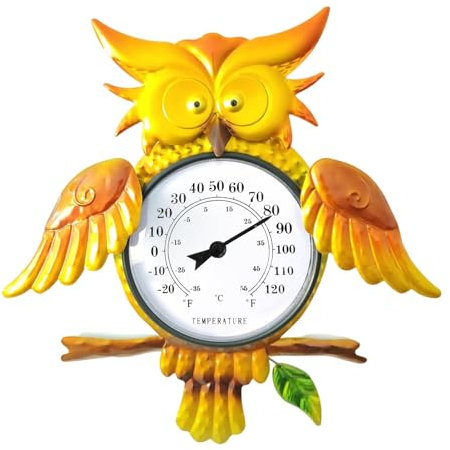 Termometro decorativo in metallo Termometro meteorologico per interni ed