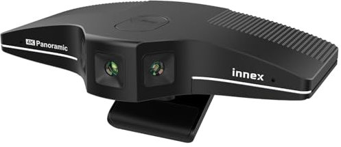 Innex C831 Webcam 4K Panoramique 180° avec Microphone et Suivi Facial IA, Compatible Windows, Mac, Caméra de Visioconférence Plug-and-Play à Angle de Vue Flexible pour Salle de Réunion, Huddle Space