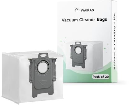 Lot de 20 Sac Aspirateur Q7 L5+ pour Roborock Q10 S5+/X5+, Q7 L5+/M5+, Q8 MAX+, Q5 Pro+, S7 Max Ultra - Accessoires pour Sacs à Poussière de Grande Capacité