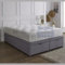 H & N FUTURE BEDS H&N Plush Velvet Hard Divan Ottoman Base with chrome legs | End/Side Lift Storage Bed Base for 3FT, 4FT Double, 5FT King and 6FT Super King (5FT King (End lift Opening))