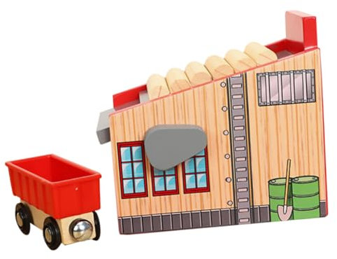 SOIMISS 1 set Trenino Legno per Kit Completo con da Educativo e Interattivo per Sviluppo Motorio e Creatività per Compleanni e Feste