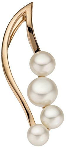 Jobo Damen-Anhänger aus 14 Karat 585 Rosegold mit 4 Perlen