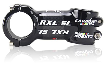 RXL SL Attacco Manubrio Carbonio Fibra di Carbonio+Lega di Alluminio 28.6mm 3K Lucido attacchi Manubrio Bici Corsa 60mm