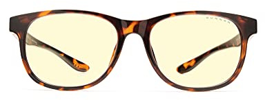 Gunnar Gaming and Computer Eyewear - Rush (age 12+), Frame Colour: Tortoise, Lens Tint: Clear Natural (Blocks 35% Blue Light & 100% UV Light)- Patented lens - Reduce eye strain & dryness