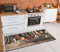 rugsx Andre Waschteppich Küchenteppich Teppich Läufer Küchenläufer Gewürze, Küche, Anti-Rutsch - Beige 80x200 cm