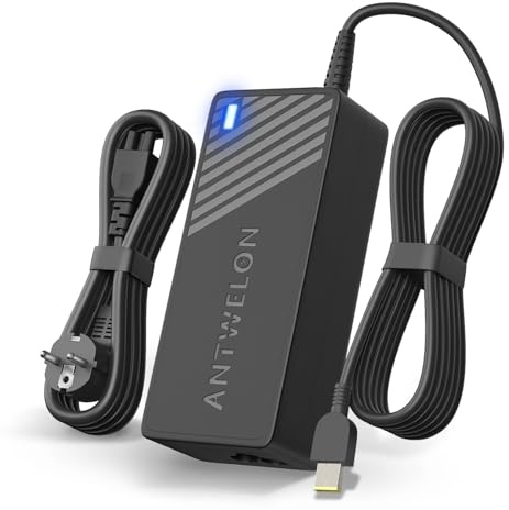 ANTWELON 65W Laptop Laddare för Lenovo Thinkpad T430 T440 T450 T460 T460S T470 T470S T540P E440 E450 E531 L440 L460 L470 X240 X250 X270 Ideapad G50 G70 Z40 Z50 20V 3,25A Nätaggregat Nätadapter