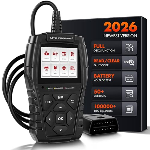 A-Premium AD200 Professional OBD2 Scanner Car Diagnostic Tool, OBDII EOBD Code Reader, Enhanced Check Car Engine Light Diagnostic Scan Tool, Upgraded Fault Code Scanner for All Vehicles from 1996