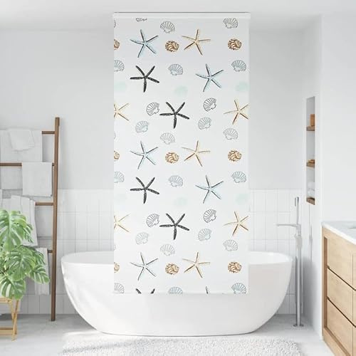 Tenda a rullo per doccia con cassetta, 110 x 240 cm, materiale PEVA per bagno, impermeabile e durevole, facile da montare, ideale per finestre