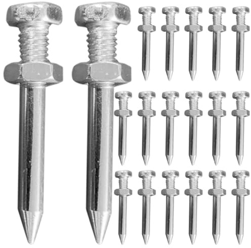 Anneome 26 Clavos de Metal para Zapato Aireador de Césped 4,2 Cm, Accesorios para Jardinería y Aireación de Césped, Paquete de 26 Piezas para Cuidado Profesional del Jardín