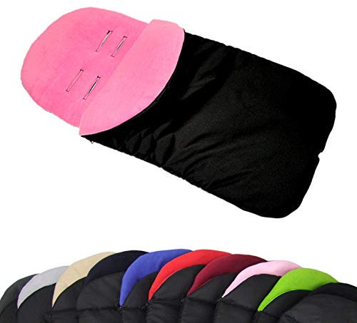 Rawstyle UNIVERSAL Winterfußsack für Babyschale LAMMWOLLE & FLEECE z.B: Maxi-Cosi, Römer etc. *8 FARBEN* Wintersack Fußsack Wolle NEU (Fleece Pink)