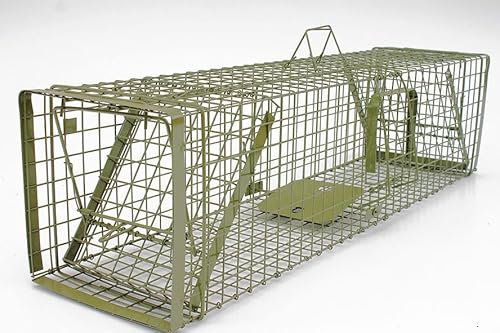 Hardy Grün Falle Marderfalle Fuchsfalle Biberfalle Tierfalle Kastenfalle Drahtfalle Waschbärfalle 2 Türen 130x34x34 cm Mit Extra Köder