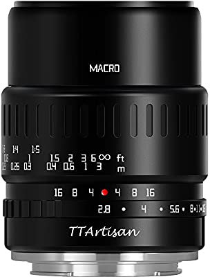 TT Artisan 40mm F2.8 Makro APS-C Objektiv Anschluss Fuji X Black Manueller Fokus für spiegellose Kamera TTAL4028FX