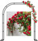 Arco De Jardín Metálico para Enredaderas De Rosas - 120cm, 140cm, 180cm, 200cm, 240cm, 280cm, 350cm - Decoración De Bodas Al Aire Libre (Tamaño: 280x220x40CM)