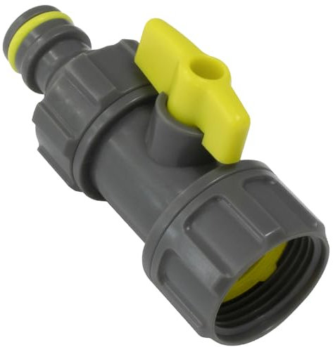 Aerzetix - C73273 - Connettore di Rubinetto per Tubo da Giardino 3/4'' con valvola di Regolazione e Raccordo rapido - Accessorio utensile da Giardino - in plastica e Metallo