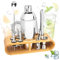 12 Piezas Juego de Coctelera, Cocktail Kit Acero Inoxidable con Accesorios de Bar, Kit Coctelería 750 Ml para Cócteles, Juego De Barman Todo En Uno para Casa O Bar