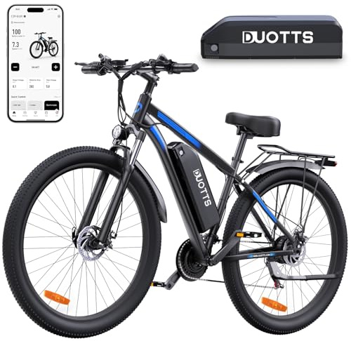 C29 Electric Bike, 29'' E-Mountain Bike with Double 48V 15Ah Removable Battery & 250W Powerful Motor, Professional 21-Speed with LCD Display, Electric Commuter Bicycle for Adults Men and Women