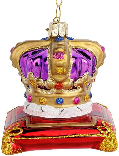SIKORA BS010 Britische Krone Christbaumschmuck Glas Weihnachtsbaum Anhänger