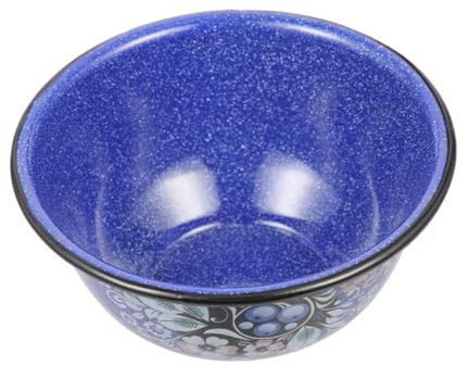 SUPVOX Ciotola Per Insalata in Smalto Spesso Contenitore Per Zuppa Formato Famiglia Motivo Maculato Per Uso Quotidiano