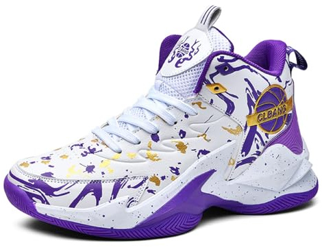 Ucilxi Chaussures de Basketball Hautes Antidérapantes, Respirantes et Résistantes - Baskets de Sport Confortables pour Hommes et Adolescents, Idéales pour Le Sport et Le Quotidien