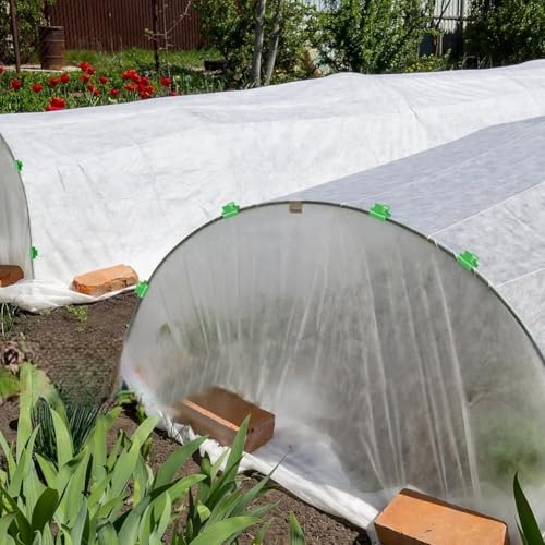 Clip in plastica per serre per aste da 11 mm, morsetti di supporto per piante per fissare coperture per serre, reti ombreggianti e cerchi a tunnel, 20 pezzi (30 pezzi)