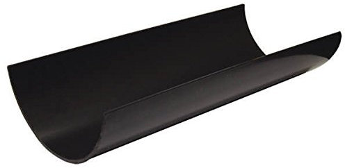 FloPlast 112mm Black Half Round Gutter 2M