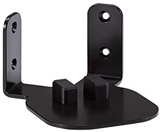- Soporte de pared para Sonos One/Sonos One SL/Sonos Play 1 | Versión de esquina | Sonido súper envolvente y ahorro de espacio | Fabricado en Alemania negro