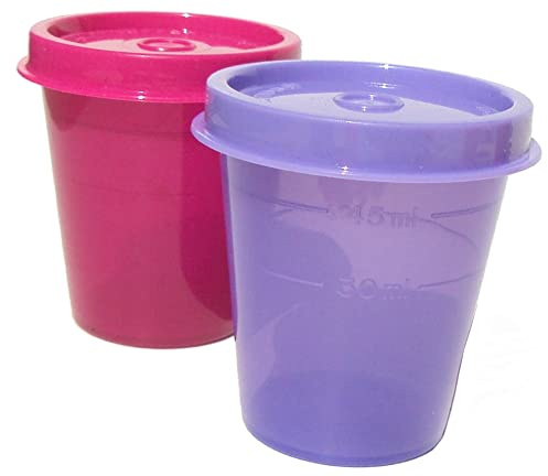 Tupperware Minis - Set di 2 contenitori Midgets, colore: Lilla, Viola e Rosa