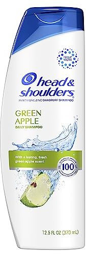 Head and Shoulders Dandruff Shampoo, Anti-Dandruff Treatment, Green Apple for Daily Use, Paraben Free, 12.5 oz