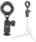 Microphone Shock Mount, Mic Anti Vibration Suspension Shock Mount Holder Clip Mic Stand Adapter Socket Portable Microphone Holder for Diameter 22mm/0.9in Microphone