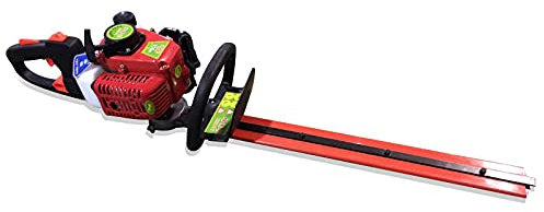 Vielrosse Cortasetos de gasolina, potente cortador de setos con cuchillas de acero al manganeso de doble cara, silencioso, ideal para trabajos de jardín y aparcamiento