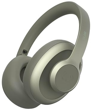 Fresh 'n Rebel Clam Ace Cuffie Bluetooth Over Ear con cancellazione attiva del rumore ibrida, 60 ore di riproduzione, Senza fili, con microfono ENC, ricarica rapida, controllo a pulsante (Verde)